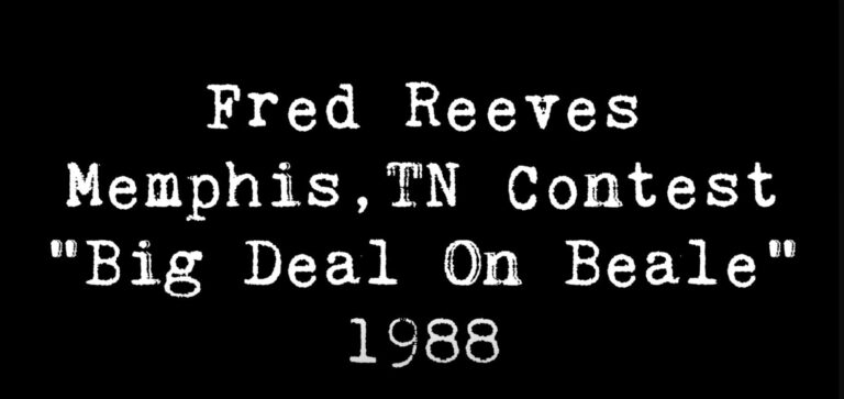 Fred Reeves Memphis, TN 1988