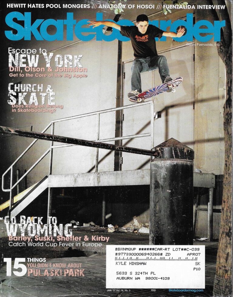 Skateboarder January 2007