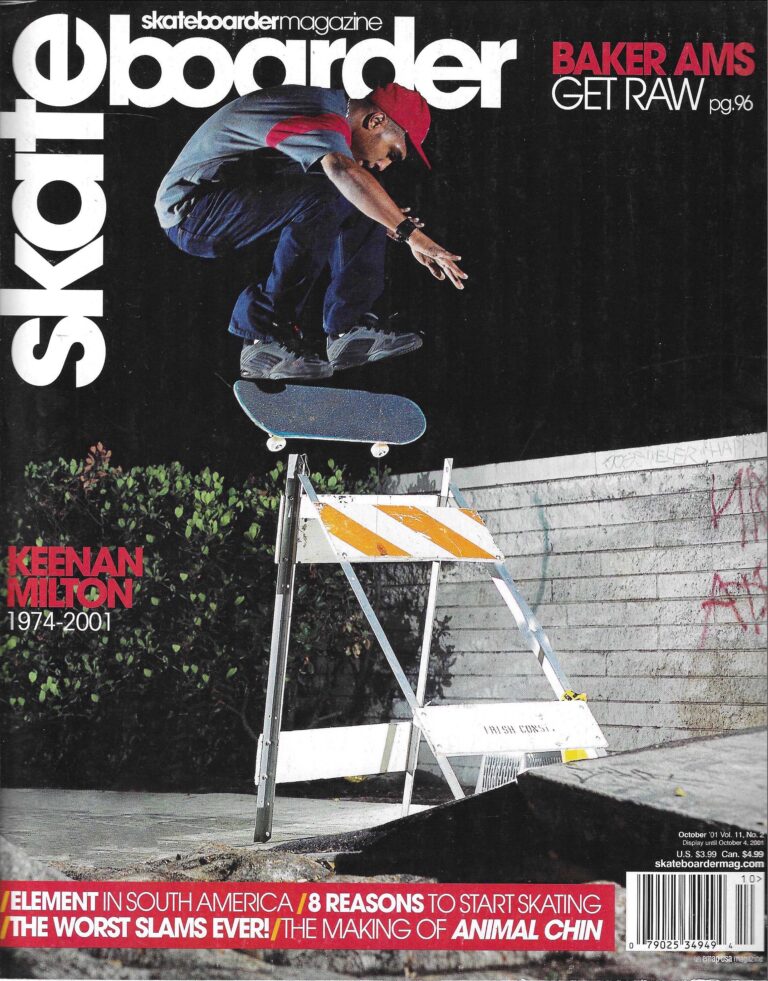 Skateboarder October 2001