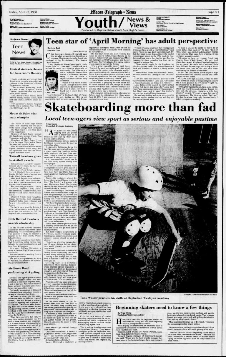 Macon Telegraph April 22 1988