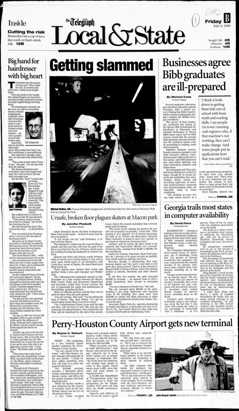 Macon Telegraph July 9 1999