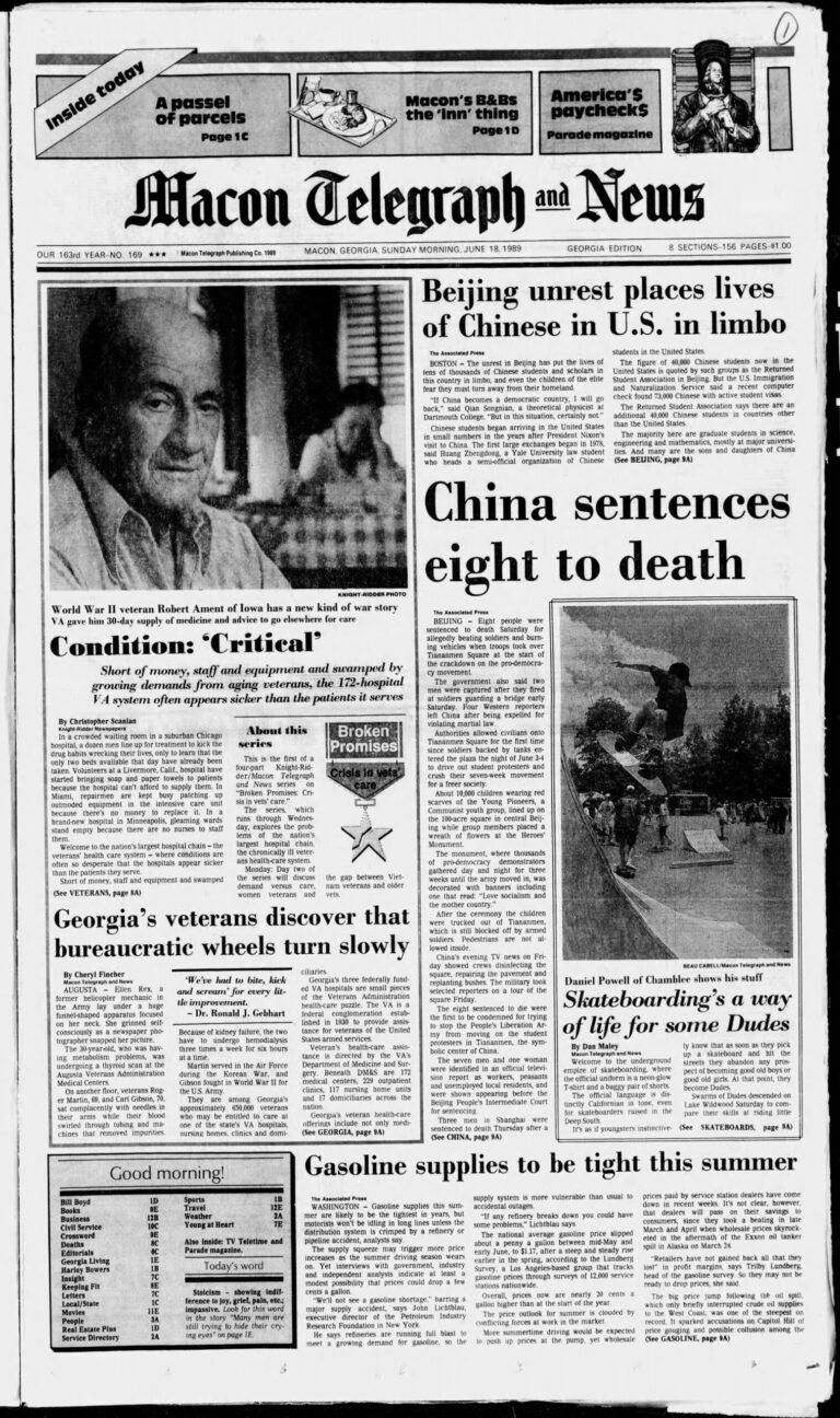Macon Telegraph June 18 1989