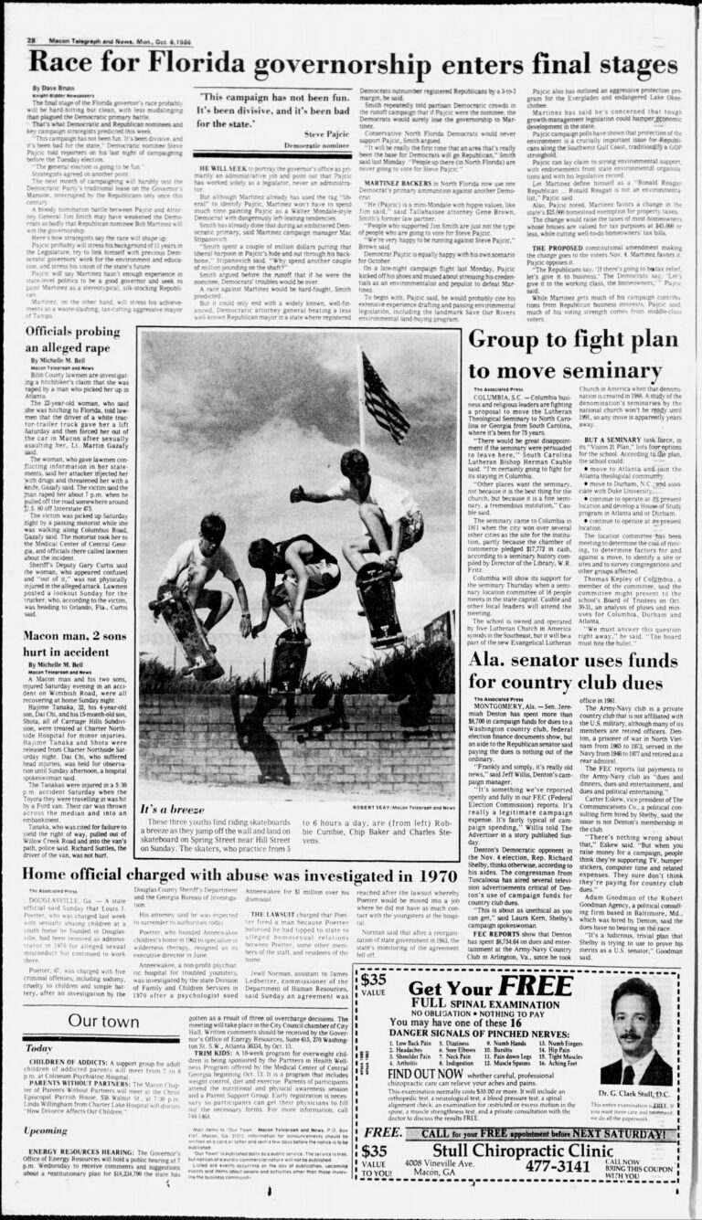 Macon Telegraph September 6 1986